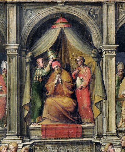 Coronation of Pope Paul II (detail) by Giovanni di Lorenzo Cini